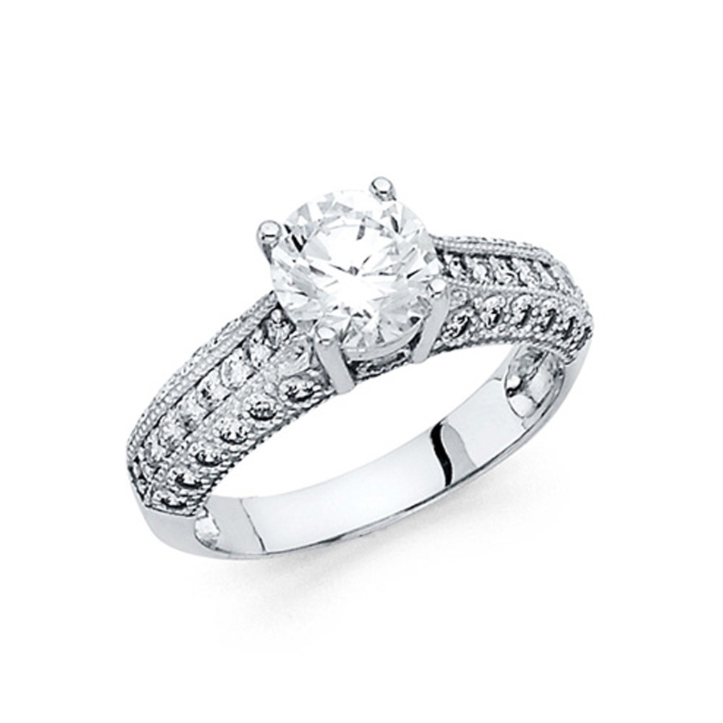 125-Ct Round Regal Basket Pave Side Cz Wedding 999$